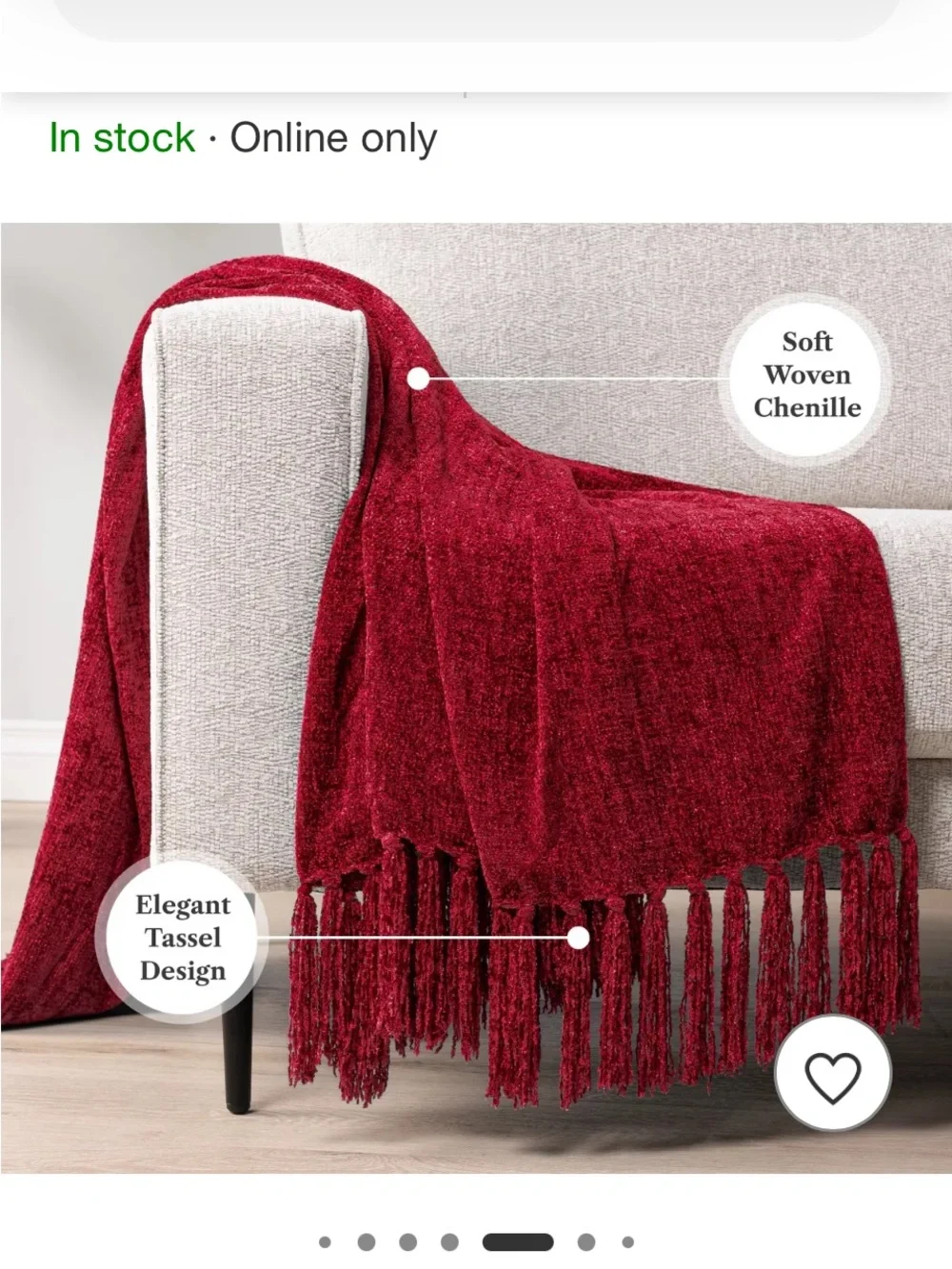 Cozy Burgundy Plush Throw Blanket with Fringe